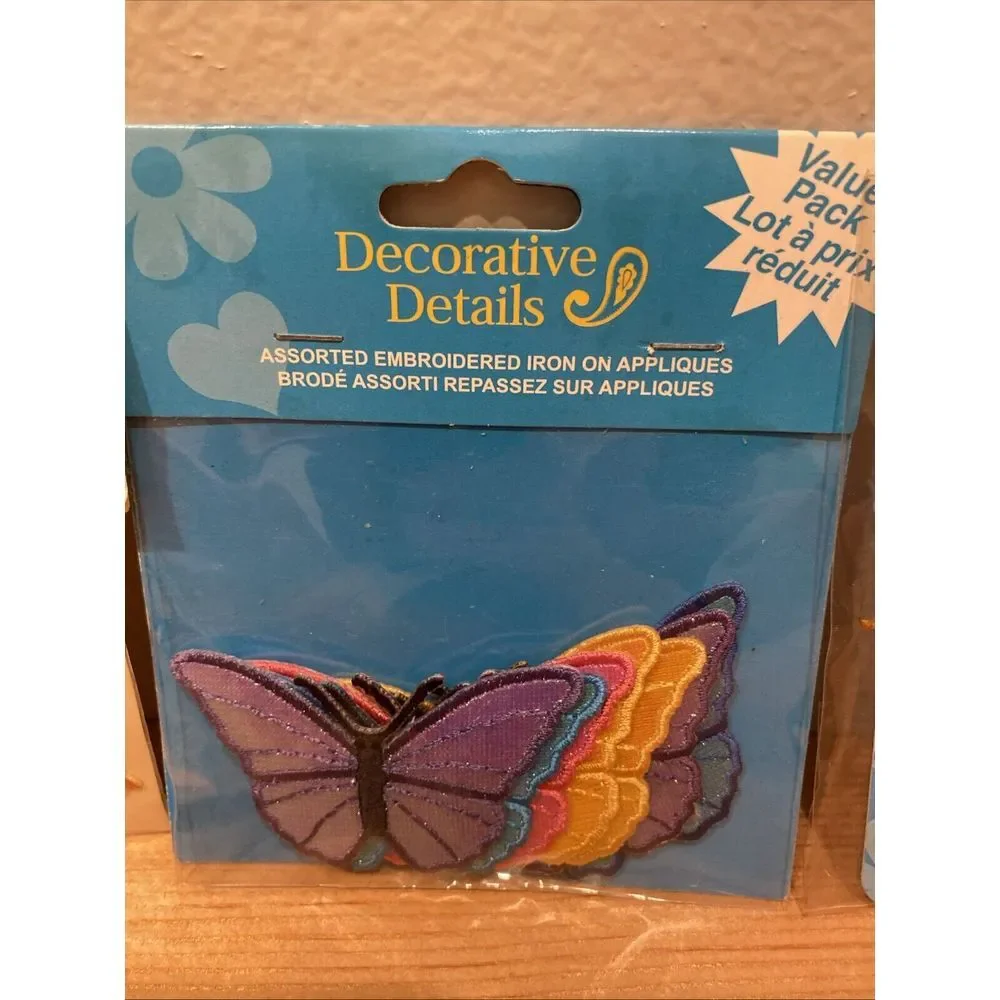 vintage applique lot Iron On Llaso Apso Butterflies‎ Cows